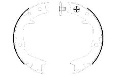 Sada brzdových čelistí, parkovací brzda MINTEX MFR626