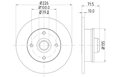 Brzdový kotouč MINTEX MDC502