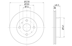 Brzdový kotouč MINTEX MDC726