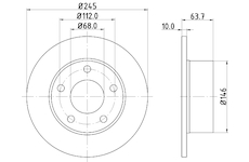 Brzdový kotouč MINTEX MDC828