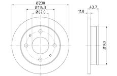 Brzdový kotouč MINTEX MDC1460