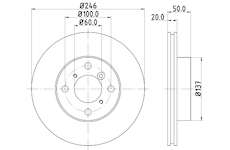 Brzdový kotouč MINTEX MDC1457