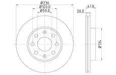 Brzdový kotouč MINTEX MDC2155