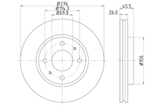 Brzdový kotouč MINTEX MDC2306