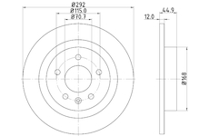 Brzdový kotouč MINTEX MDC2134C