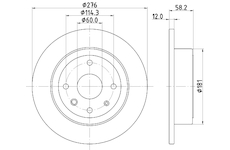 Brzdový kotouč MINTEX MDC2135