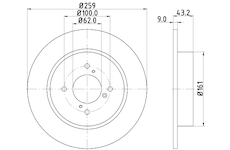 Brzdový kotouč MINTEX MDC2267