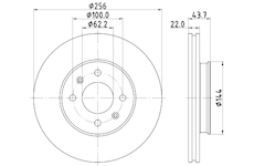 Brzdový kotouč MINTEX MDC2872C