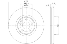 Brzdový kotouč MINTEX MDC3031C