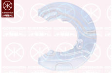 Ochranný plech proti rozstřikování, brzdový kotouč KLOKKERHOLM 0062373