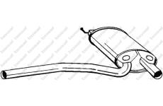 Střední tlumič výfuku KLOKKERHOLM 105-165