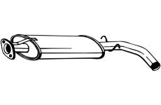 Střední tlumič výfuku KLOKKERHOLM 115-799