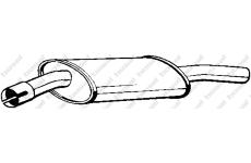 Střední tlumič výfuku KLOKKERHOLM 135-677