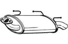 Zadní tlumič výfuku KLOKKERHOLM 145-605