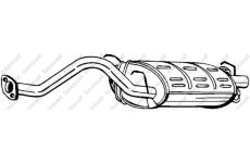 Zadní tlumič výfuku KLOKKERHOLM 163-349