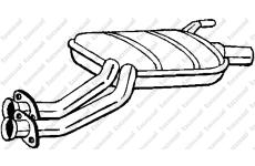 Střední tlumič výfuku KLOKKERHOLM 175-237