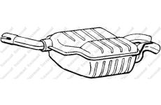 Střední tlumič výfuku KLOKKERHOLM 175-439