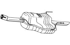 Zadní tlumič výfuku KLOKKERHOLM 185-307