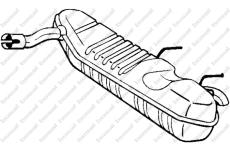 Zadní tlumič výfuku KLOKKERHOLM 185-365