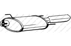Zadní tlumič výfuku KLOKKERHOLM 185-423