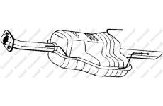 Zadní tlumič výfuku KLOKKERHOLM 185-605