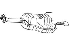 Zadní tlumič výfuku KLOKKERHOLM 185-551
