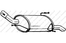 Zadní tlumič výfuku KLOKKERHOLM 185-947