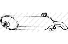 Zadní tlumič výfuku KLOKKERHOLM 190-697