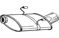 Zadní tlumič výfuku KLOKKERHOLM 190-317