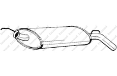 Zadní tlumič výfuku KLOKKERHOLM 200-149