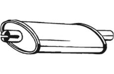 Střední tlumič výfuku KLOKKERHOLM 200-957