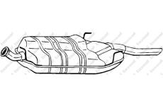 Zadní tlumič výfuku KLOKKERHOLM 215-831