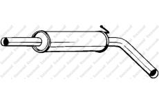 Střední tlumič výfuku KLOKKERHOLM 220-107