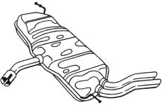 Zadní tlumič výfuku KLOKKERHOLM 227-233
