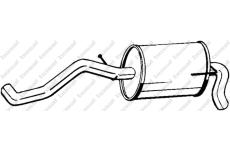 Zadní tlumič výfuku KLOKKERHOLM 227-473