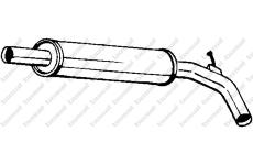 Střední tlumič výfuku KLOKKERHOLM 227-463