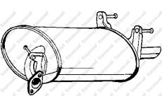 Zadní tlumič výfuku KLOKKERHOLM 228-427
