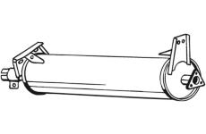 Střední tlumič výfuku KLOKKERHOLM 233-261