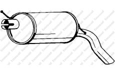 Zadní tlumič výfuku KLOKKERHOLM 233-387
