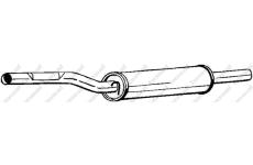 Střední tlumič výfuku KLOKKERHOLM 233-389