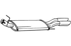 Zadní tlumič výfuku KLOKKERHOLM 233-731
