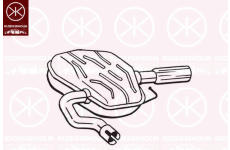 Zadní tlumič výfuku KLOKKERHOLM 235-057