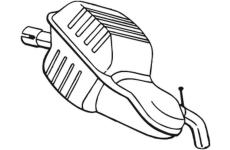 Zadní tlumič výfuku KLOKKERHOLM 235-139