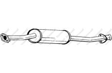 Střední tlumič výfuku KLOKKERHOLM 278-653