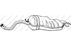 Zadní tlumič výfuku KLOKKERHOLM 279-111