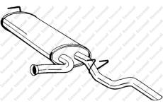 Zadní tlumič výfuku KLOKKERHOLM 279-911
