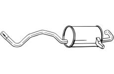 Zadní tlumič výfuku KLOKKERHOLM 279-569