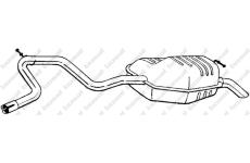 Zadní tlumič výfuku KLOKKERHOLM 280-865