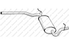 Střední tlumič výfuku KLOKKERHOLM 282-363