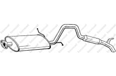 Zadní tlumič výfuku KLOKKERHOLM 282-959